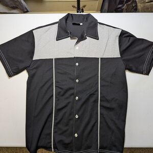 Retro Club & Rave Button-Up Shirt - Size L